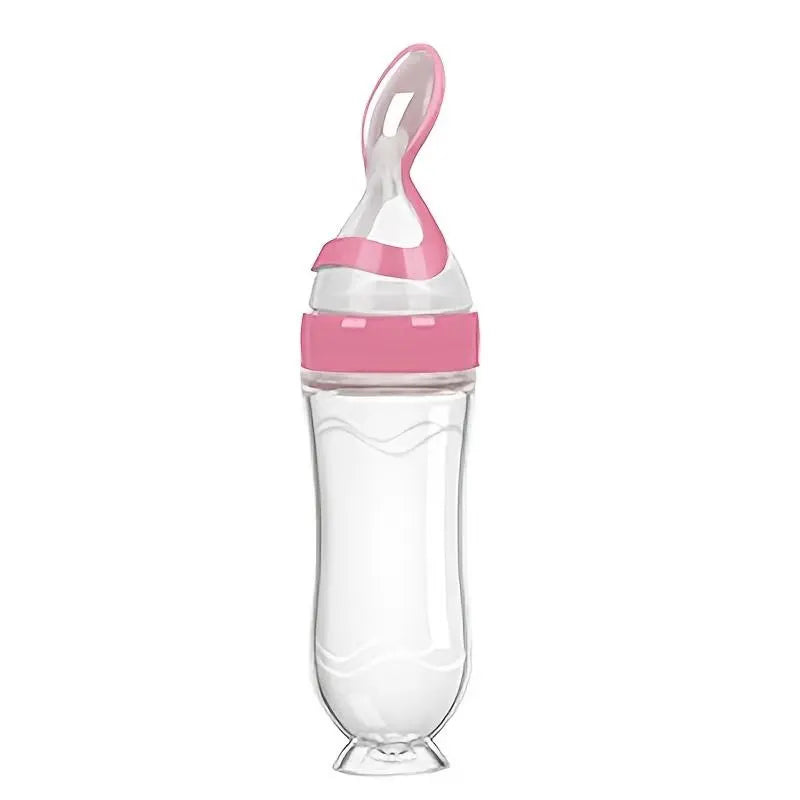 Baby Food Squeeze Feeder, Silicone Baby Milk Bottle, Baby Food Feeding Bottle, Baby Utensils, Baby Products, Drinking & Feeding Supplies, Newborn