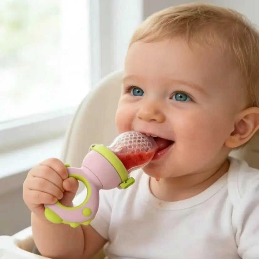 Baby Fruit Feeder – Silicone Rotating Push‑Type Teether