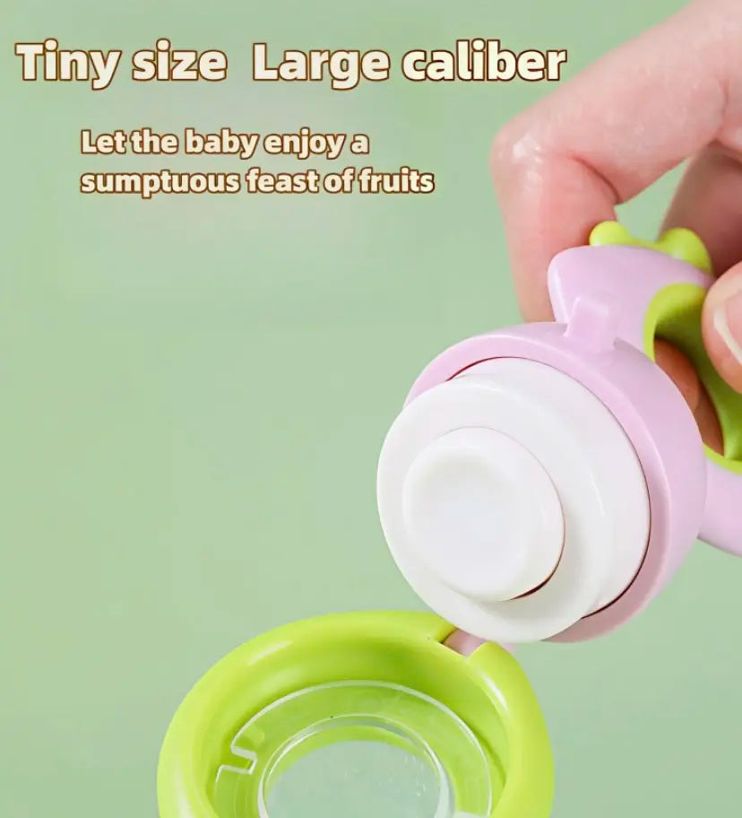 Baby Fruit Feeder – Silicone Rotating Push‑Type Teether