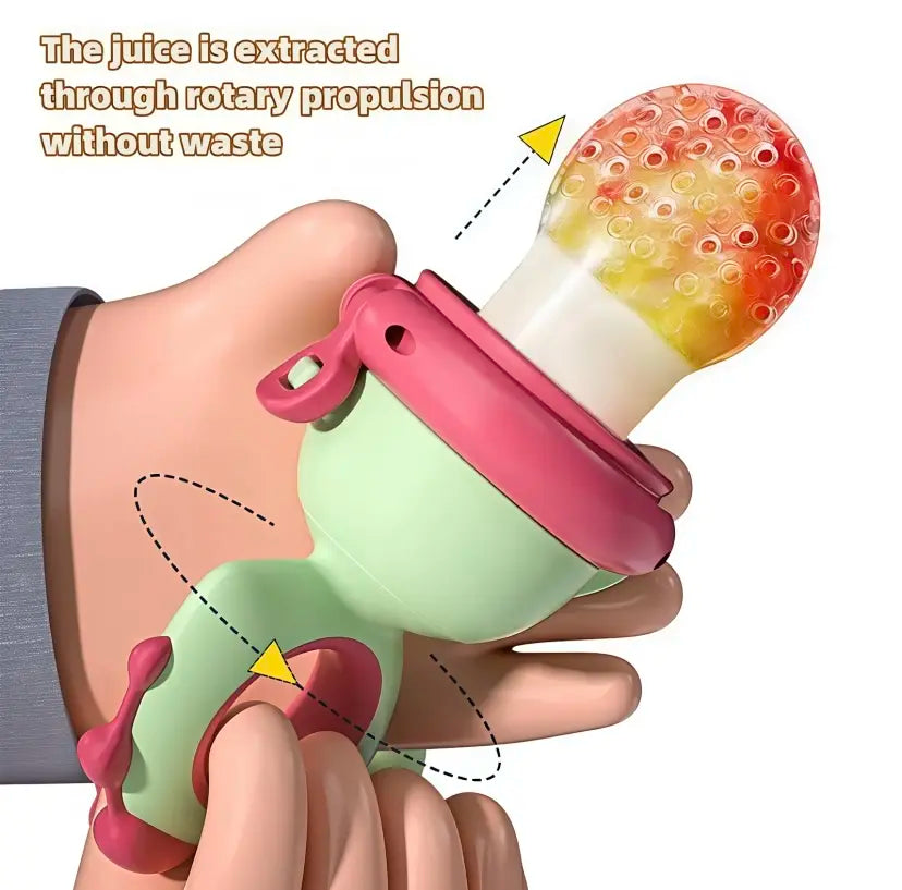 Baby Fruit Feeder – Silicone Rotating Push‑Type Teether