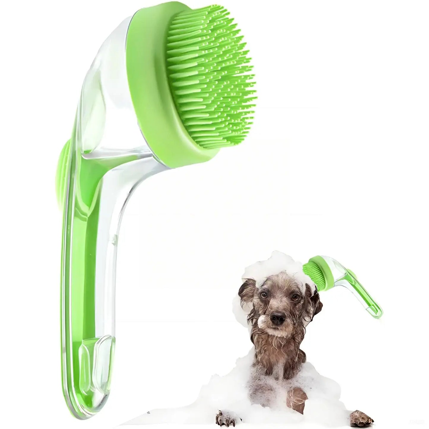 Soothing Pet Spa Brush - 2-In-1 Massage & Shampoo Dispenser for Deep Cleaning. ASMR Grooming, Gentle on All Coats!Dog&Cat Summer